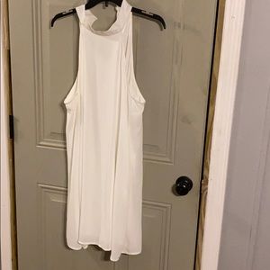 White choker necklace wedding shower dress